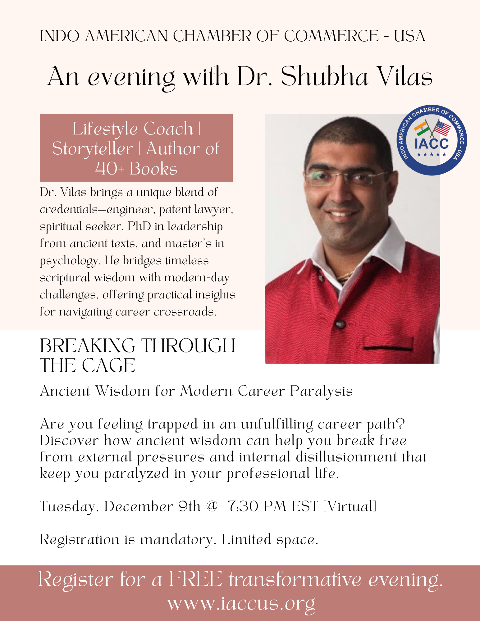 Talk with Dr. Shubha Vilas